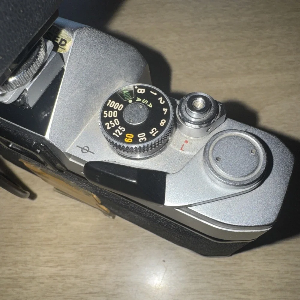 Canon FTb QL 35mm SLR Film Camera Body W/strobonar 360A Flash Untested